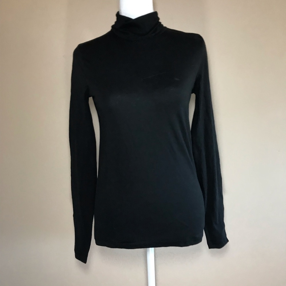 J. Crew turtle neck long sleeve black shirt size XS - NWT